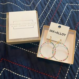 Ink & Alloy seed bead earrings